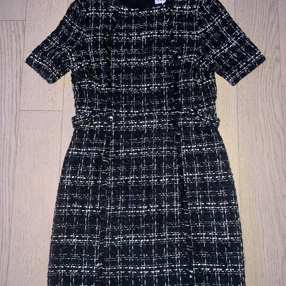Nanette Lepore Dresses & Skirts - Nanette Lepore Black and White Tweed Dress